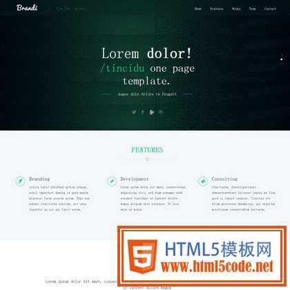 html5響應式設計師主頁展示單頁模板源碼下載