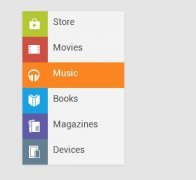 一款CSS3仿Google Play的垂直菜单