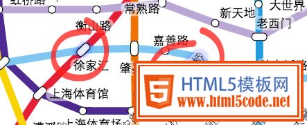 HTML5绘制上海地铁线路图-【科e互联】