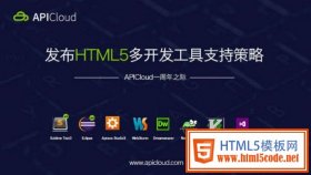 APICloud 发布“HTML5 多开发工具支持策略”