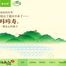 酷炫的咔咔壽酵素梅網站靜態模板下載