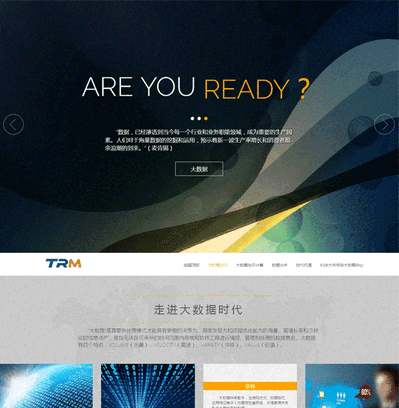 html5大數據時代單頁簡介模板下載