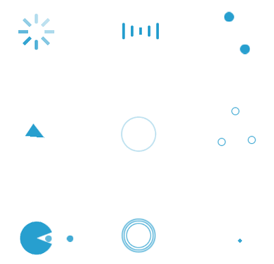 純css3藍(lán)色loading加載動畫特效