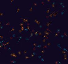 html5 canvas海底魚群游動特效