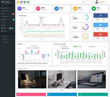 html5商城銷售統計管理后臺頁面ui模板
