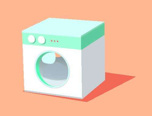 滚筒洗衣机动画特效
