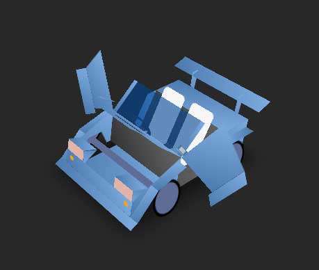纯css3汽车3D模型动画特效