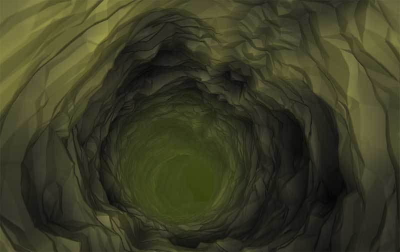 html5 3D穿越恐怖的山洞动画特效
