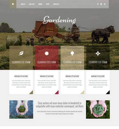 响应式农业绿色生态行业静态html网站模板