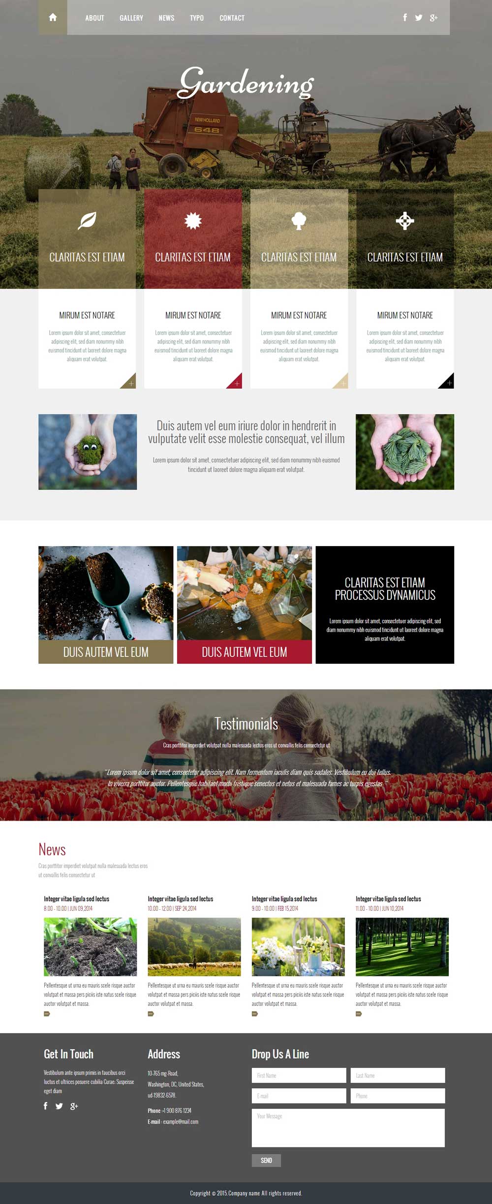 响应式农业绿色生态行业网站模板