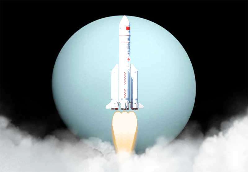 中国航天火箭发射云雾动画特效