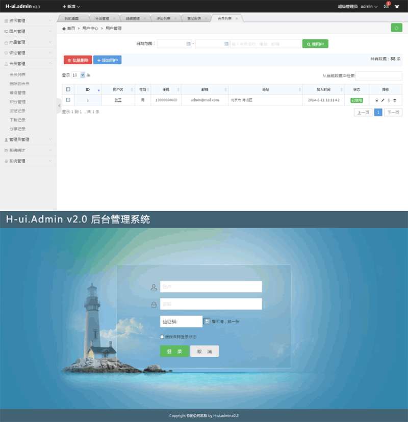 admin企業(yè)網(wǎng)站后臺管理系統(tǒng)模板下載