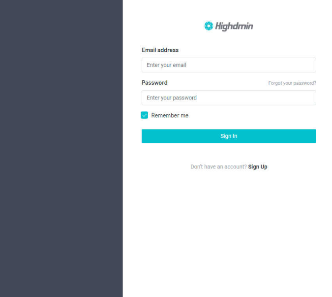 Highadmin響應式后臺管理Bootstrap模板