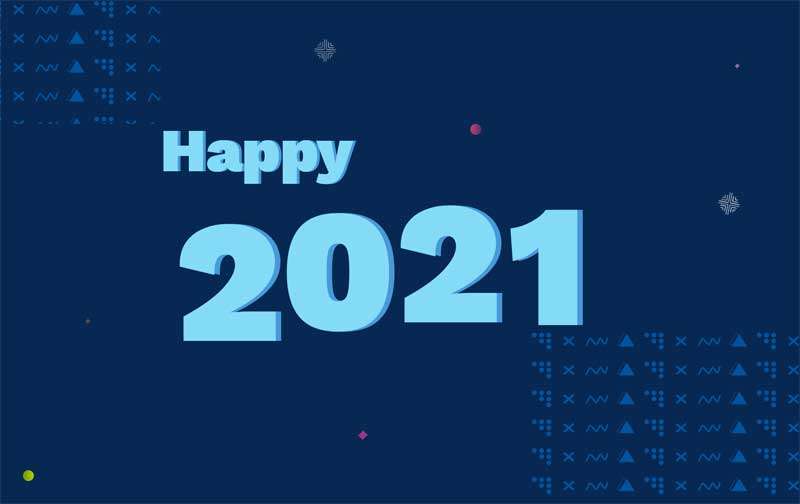 2021新年快乐网页动画特效