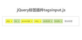 jQuery添加标签插件