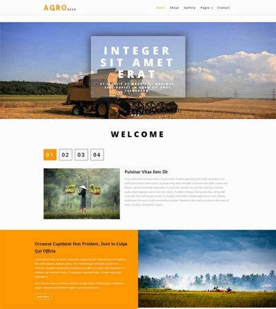 简单农业生产公司网站html模板