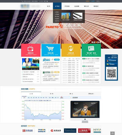大气金融投资企业静态html网站模板