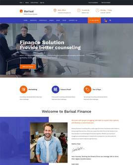 商业金融投资服务咨询公司响应式网站模板