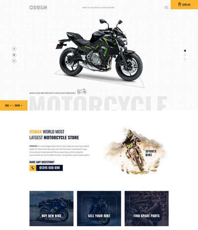 大气摩托车电车官网html模板下载