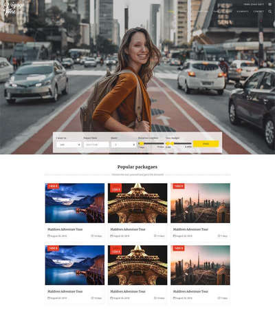 Bootstrap旅行社旅游公司html网站模板