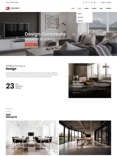 html5响应式室内家具装饰企业网站模板