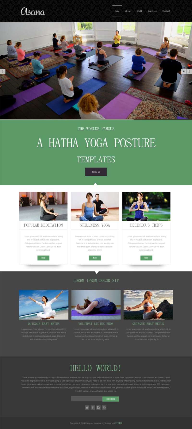 国外美体瘦身瑜伽网站divcss模板整站下载