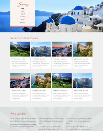 国外简洁旅游景点html静态网站模板下载