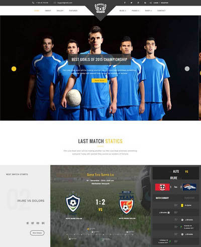 世界杯足球体育用品电商网站html静态模板