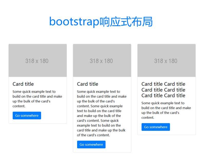 bootstrap卡片图文列表响应