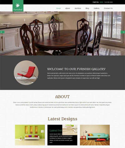 简洁大气室内家居装饰公司html网站模板下载