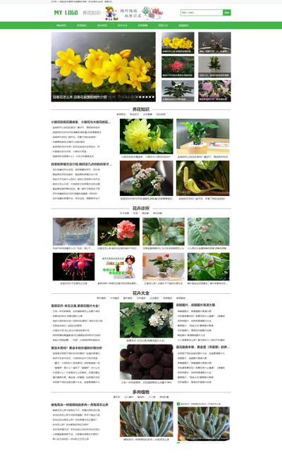 花卉种植教程新闻资讯展示类pbootcms模板(带手机站)