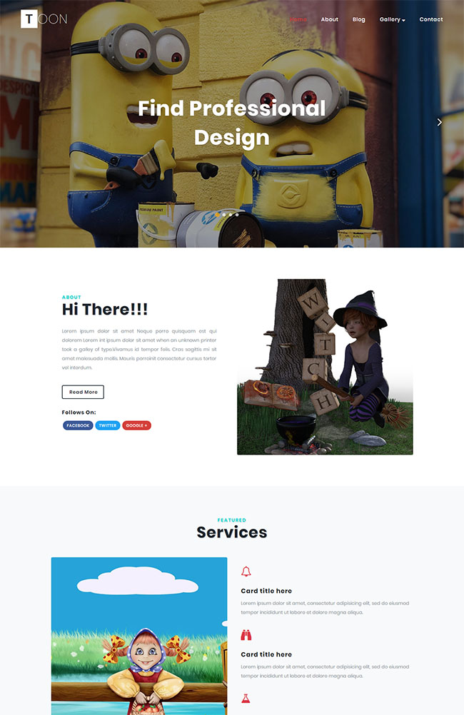 动画设计公司网站模板