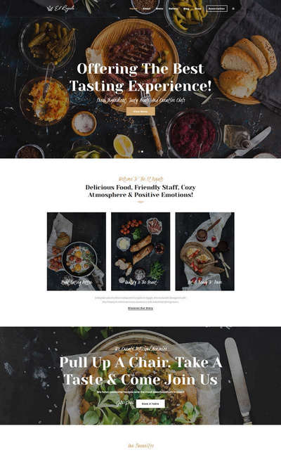 HTML5披萨店餐饮服务公司静态网站模板