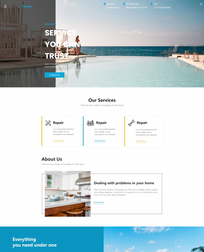 旅游酒店宣传推广企业html5模板