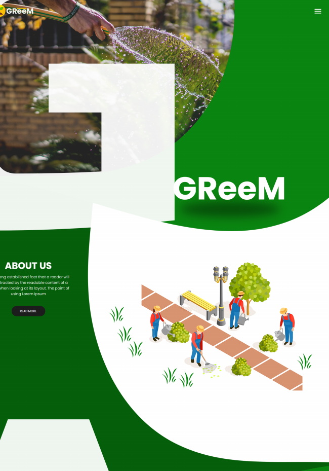 多风格创意园艺园林设计企业html5模板