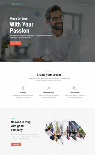 Bootstrap5创意商务服务设计公司通用网站模板