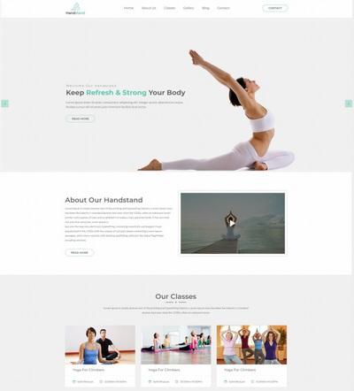瑜伽教育培训机构静态网站模板
