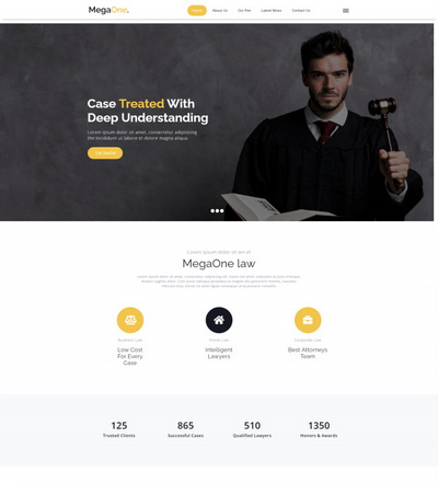法律咨询服务机构HTML5网站模板