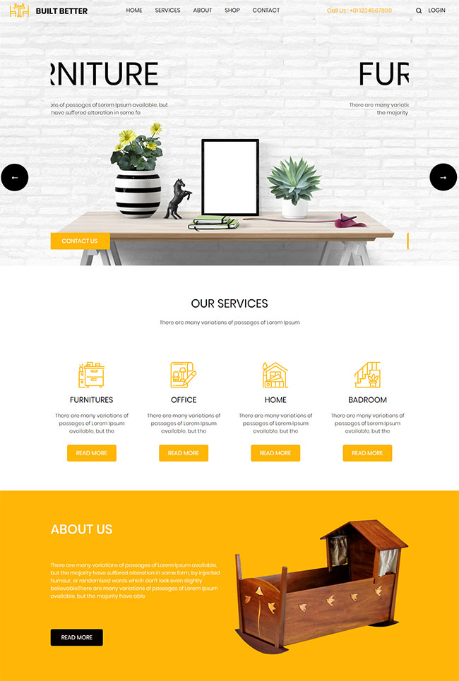 家居设计服务公司静态html网站模板