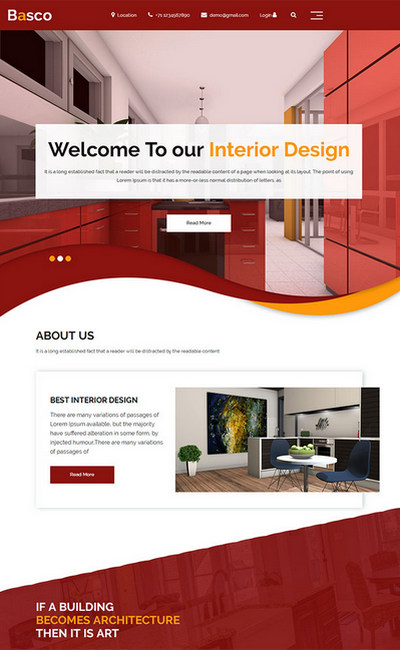 创意家居设计软装设计公司html网页模板