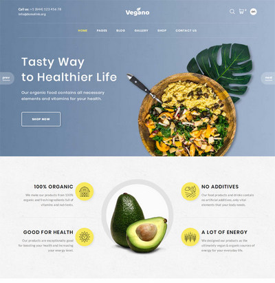 有机绿色食品商城html网站模板