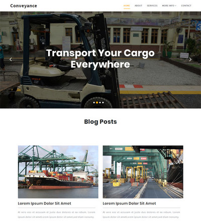 货物运输服务企业html网站模板