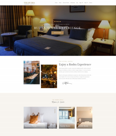 旅行酒店预定服务公司网站模板