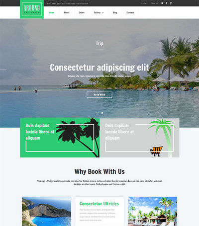专业旅游服务公司实用html网站模板
