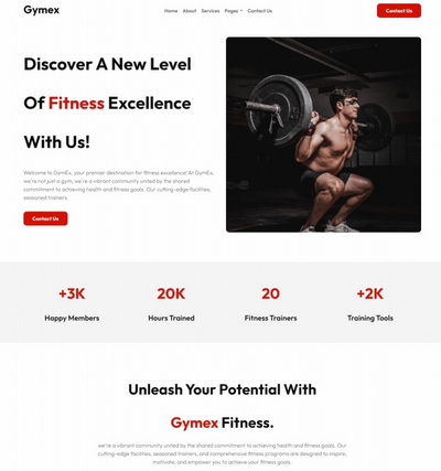 HTML5运动健身机构通用宣传页模板