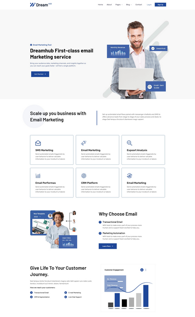 电子邮件营销工具服务企业网站模板