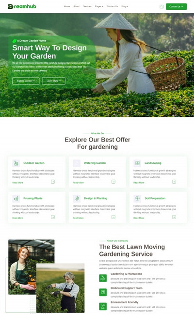 园林景观设计服务公司html网站模板