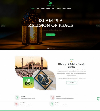HTML5宗教信仰宣传页模板
