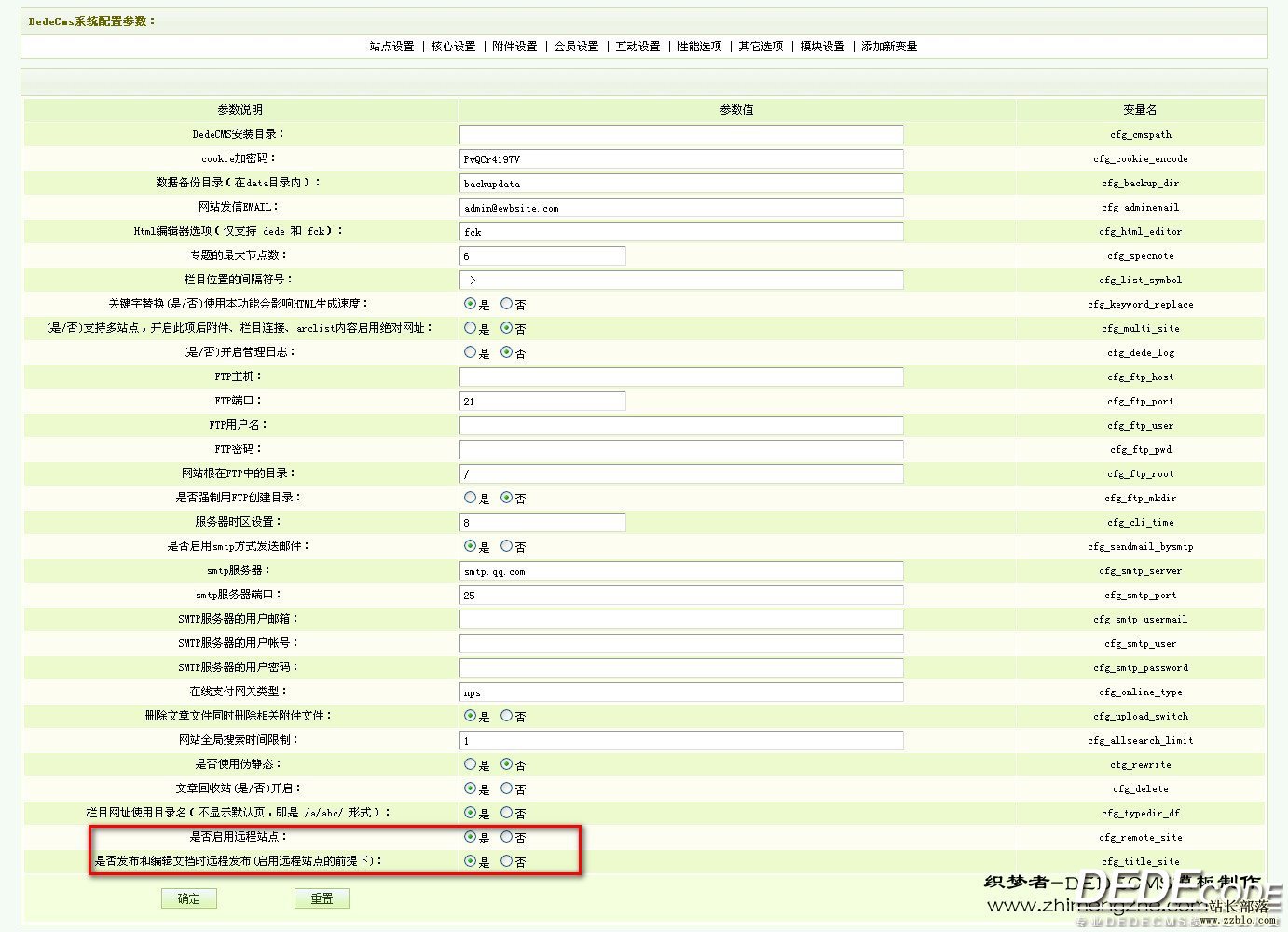 織夢cms中實現遠程發布附件的方法