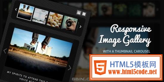 Responsive Image Gallery with a Thumbnail Carousel